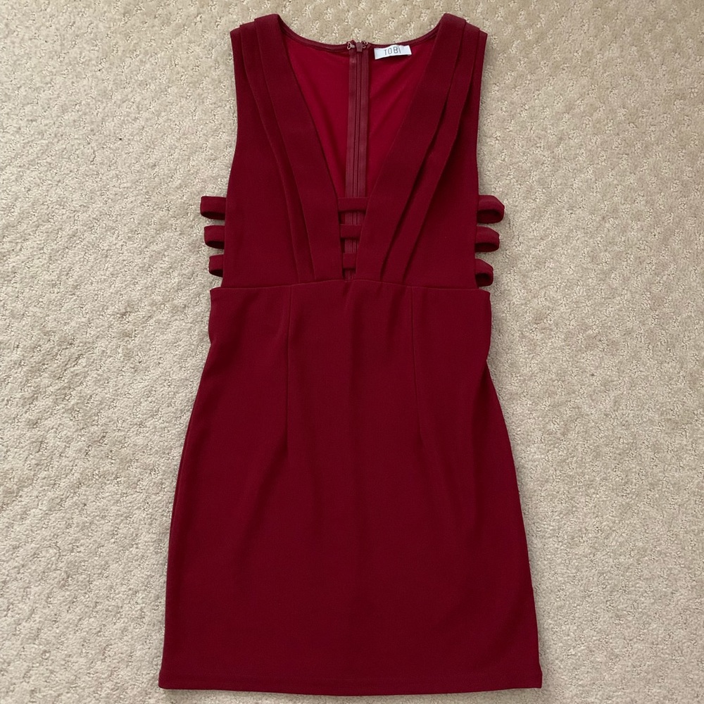 Tobi Maroon Dress